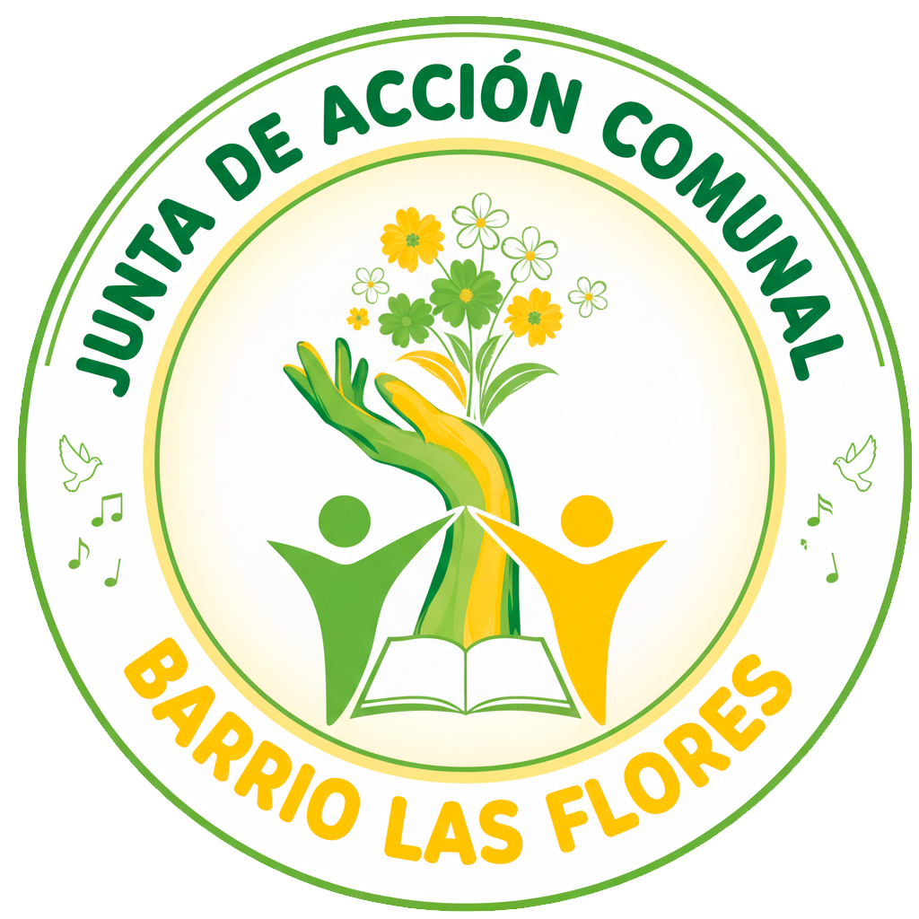logo junta de accion comunal del barrio las flores